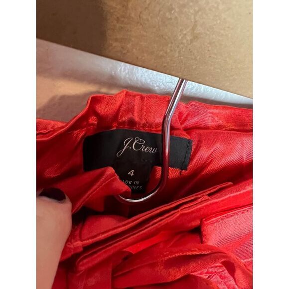 J. Crew Drapey Tie Cargo Pants in Rusty Brick Sz. 4 - Picture 5 of 7